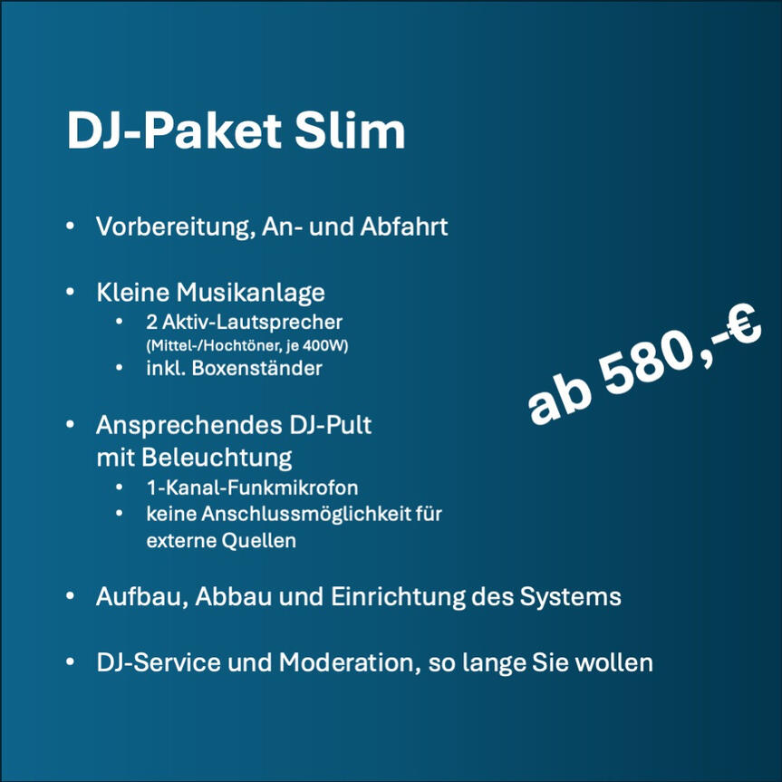 DJ Slim-Paket