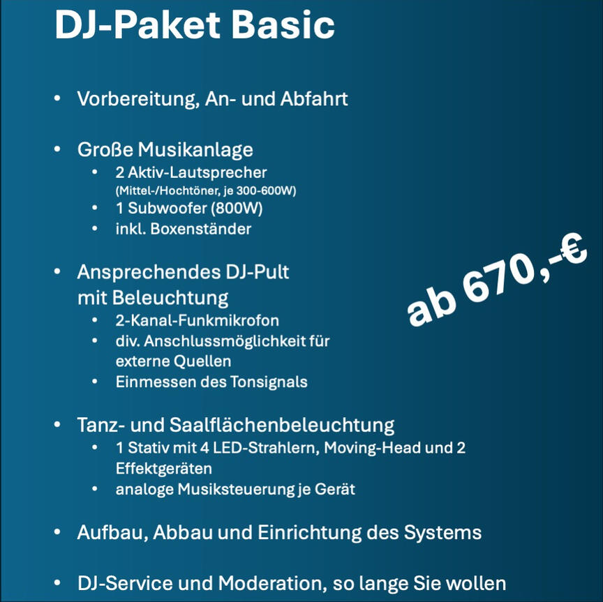 DJ Basis-Paket