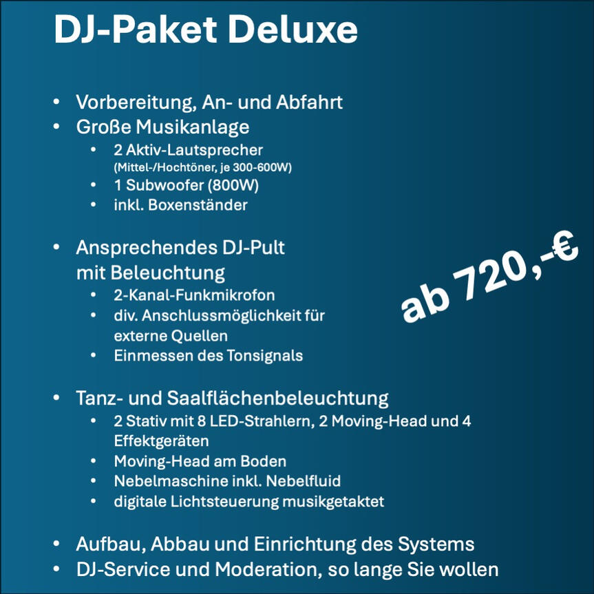 DJ Deluxe-Paket